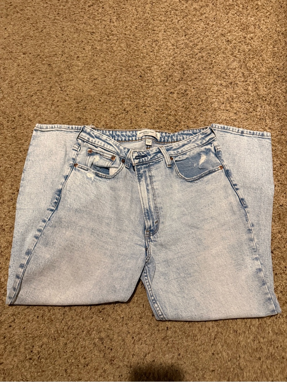 Abercrombie & Fitch Light Blue The Skinny High Rise Jeans
